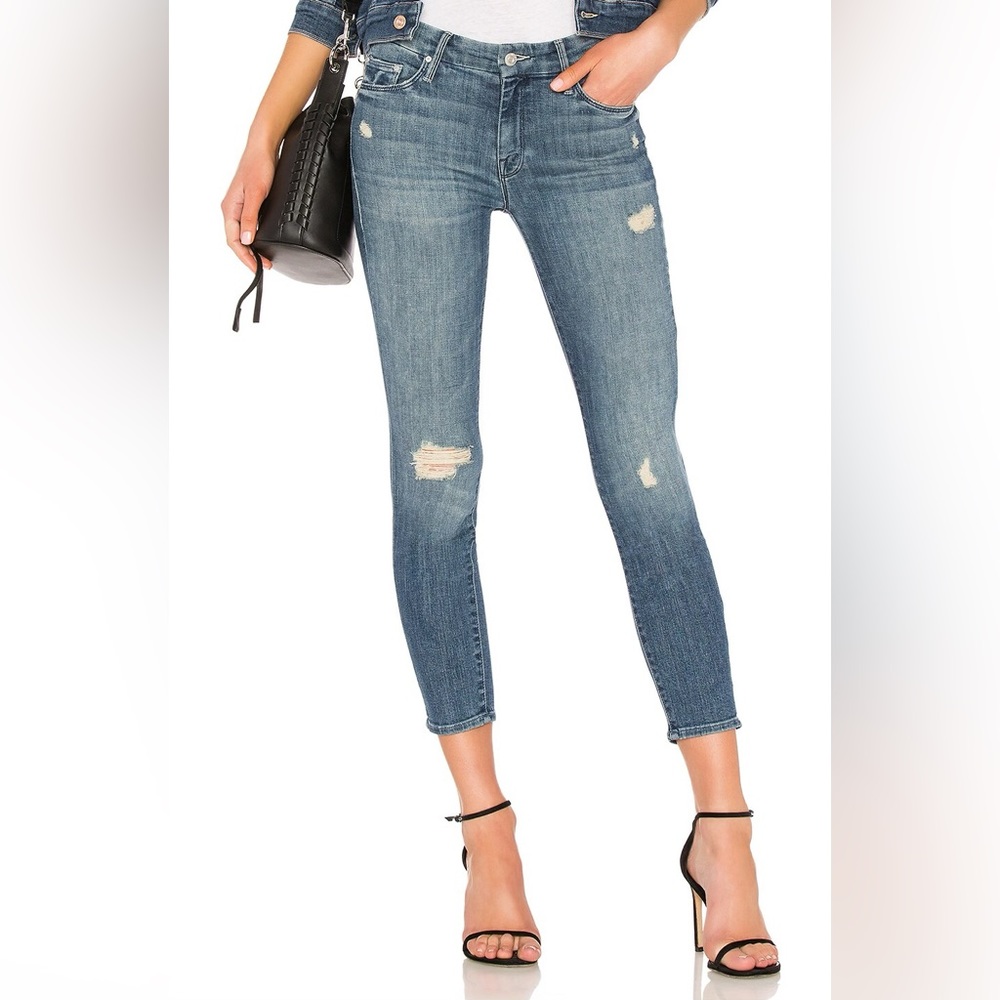 MOTHER Blue Skinny Jeans